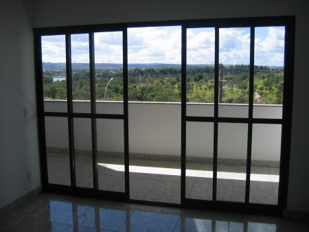 Porta de correr 4 folhas com travessa