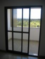 Porta de correr 2 folhas com travessa